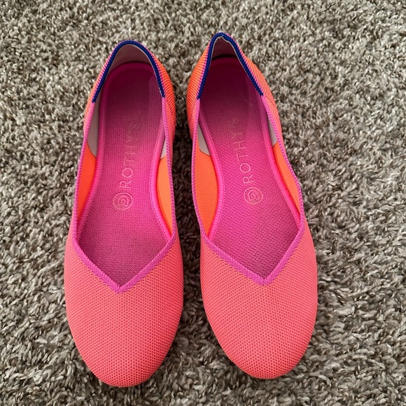 Rothy's Shoes Rothys Tropical Pink Flats Retired Color Poshmark